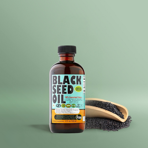 Pure Cold Pressed Black Seed Oil - 4 oz. Glass