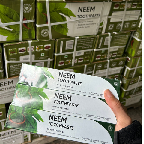 6 PACK 100% Vegetable Blend Neem Essential Toothpaste - 7.5 oz - NaturesRecommendation