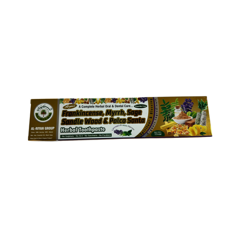 Frankincense, Myrrh, Sage Sandle Wood and Palco Santa Herb Toothpaste 7.5 OZ