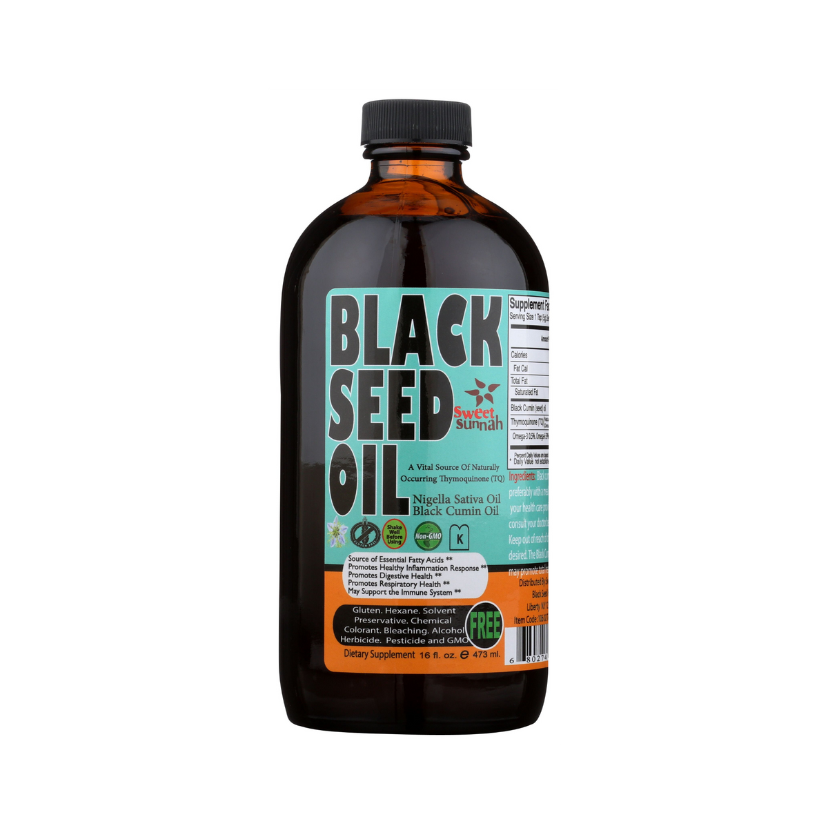 (Strong) Ethiopian Cold Pressed Black Seed Oil - 16 oz Glass - NaturesRecommendation