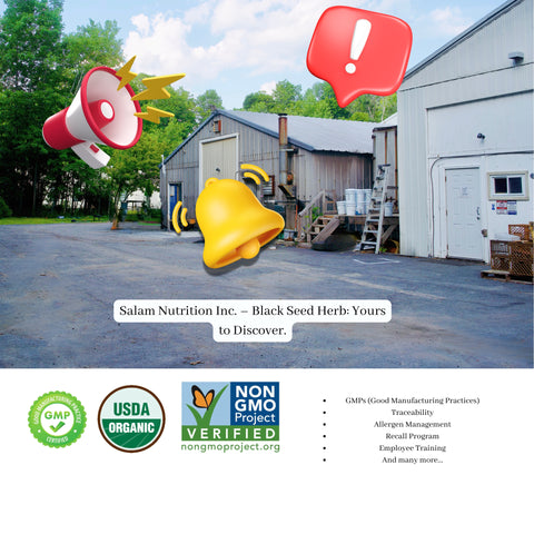 Salam Nutrition Inc. Pursues GMP Certification: A Commitment to Quality and Safety for Our Customers