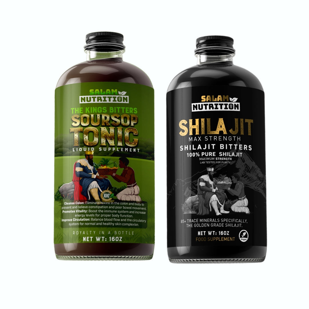 2 pack Shilajit and Soursop Bitters 16 oz each, 32 ounce net - NaturesRecommendation