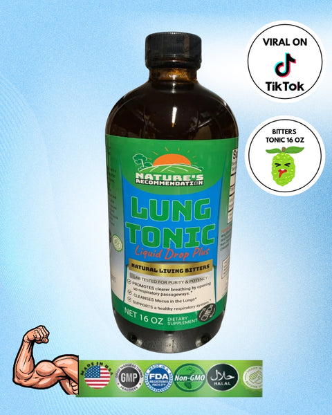 2 Bottles  Lungs Bitters Living Bitters 16 Oz