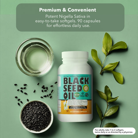 Black Seed Oil Softgel 90 Capsules 500 mg