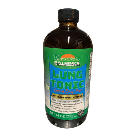 Lungs Bitters Living Bitters 16 Oz w/ Alkaline Spring Water