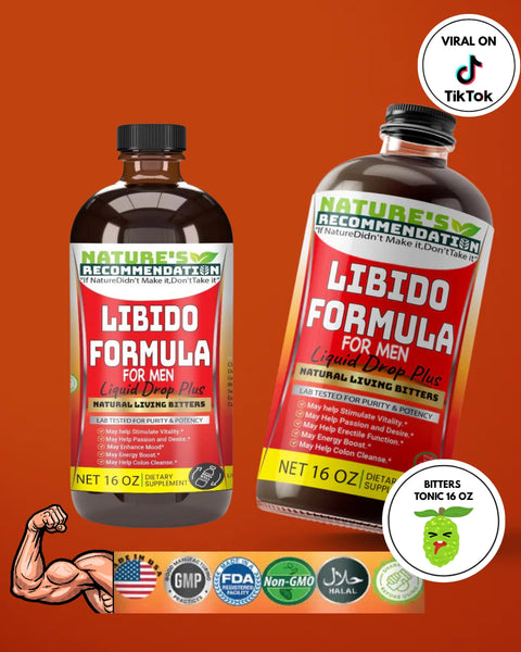 2 Bottles Kit Maca Root Libido for men Bitters 16oz