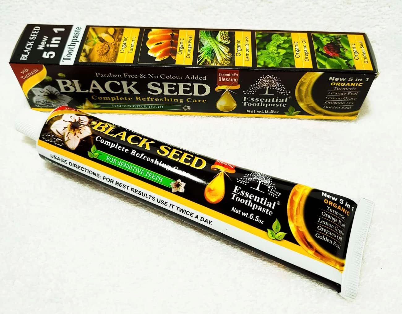 Black Seed, Coconut, Tea Tree, Saffron, Peppermint- Herbal Toothpaste