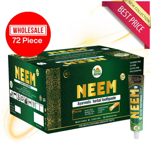 7-Herb Ayurvedic Neem Toothpaste – Complete Oral Care (Wholesale Case)