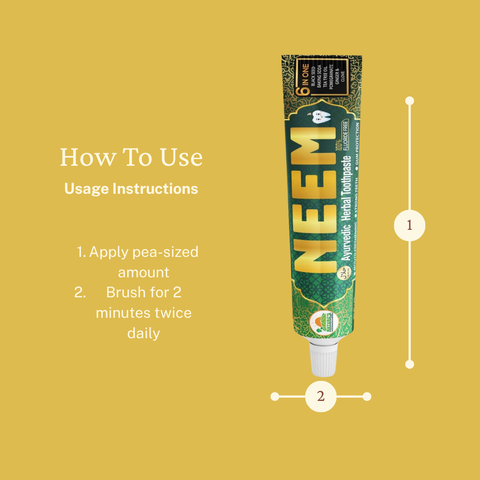 7-Herb Ayurvedic Neem Toothpaste – Complete Oral Care (Wholesale Case)
