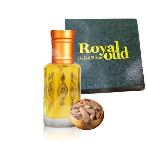 Royal Oud 12 mL -   Captivating - Perfume Oil for Women and for Men Gift With Purchase  in Traditional Attar Style Cologne. Great Gift Party Favor and Body Oil Pheromone