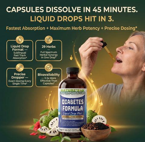 2 Bottles Kit Herbal Diabetes Sugar level Bitters 16 oz
