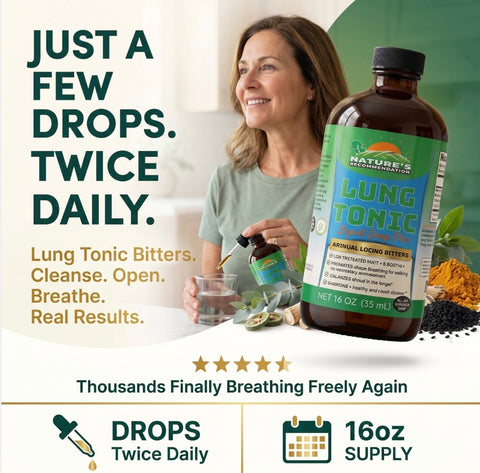 2 Bottles  Lungs Bitters Living Bitters 16 Oz