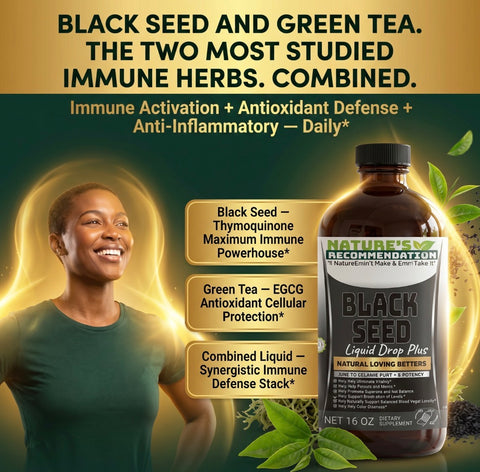 2 Bottles Kit Black Seed & Green Tea Extract Bitters 16 oz