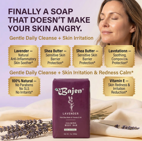 lavender calming body soap bar 7.oz