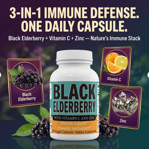Black Seed Elderberry 3-in-1 Booster Zinc and Vitamin C