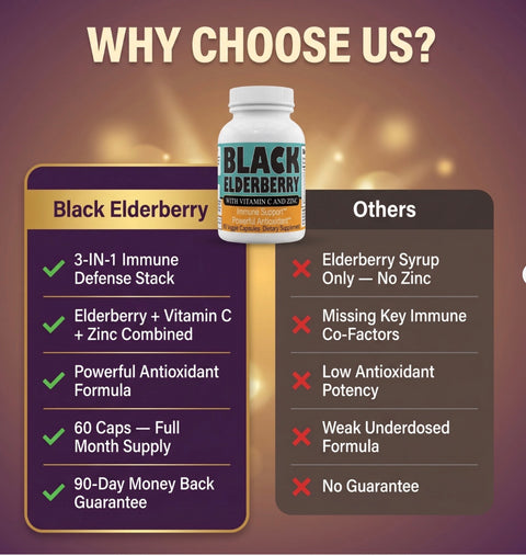 Black Seed Elderberry 3-in-1 Booster Zinc and Vitamin C