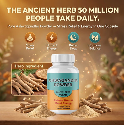 Ashwagandha 500 MG Capsules 60 Count