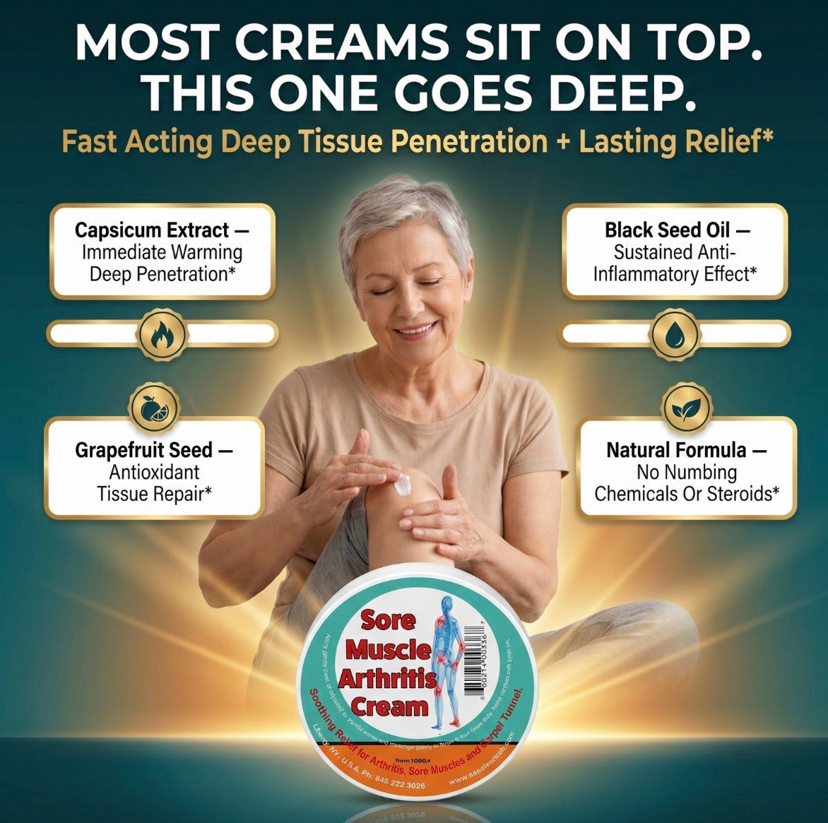 Sore Muscle Arthritis Cream 5 oz