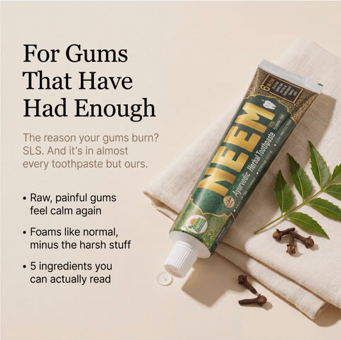 7-Herb Ayurvedic Neem Toothpaste – Complete Oral Care (Wholesale Case)