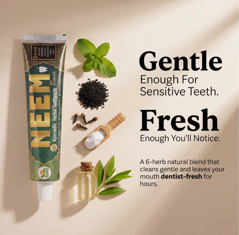 7-Herb Ayurvedic Neem Toothpaste – Complete Oral Care (Wholesale Case)