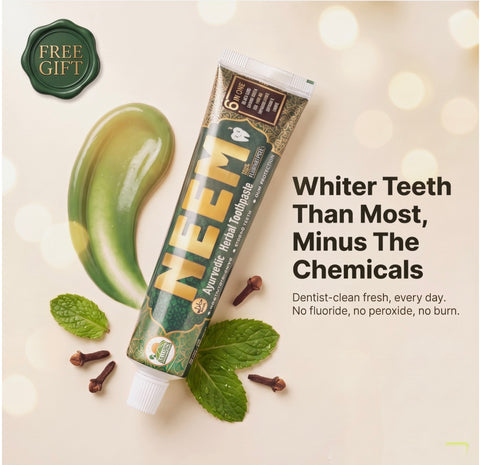 7-Herb Ayurvedic Neem Toothpaste – Complete Oral Care