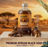 Oud Black soap liquid from Ghana made with spring water 16 oz pump
