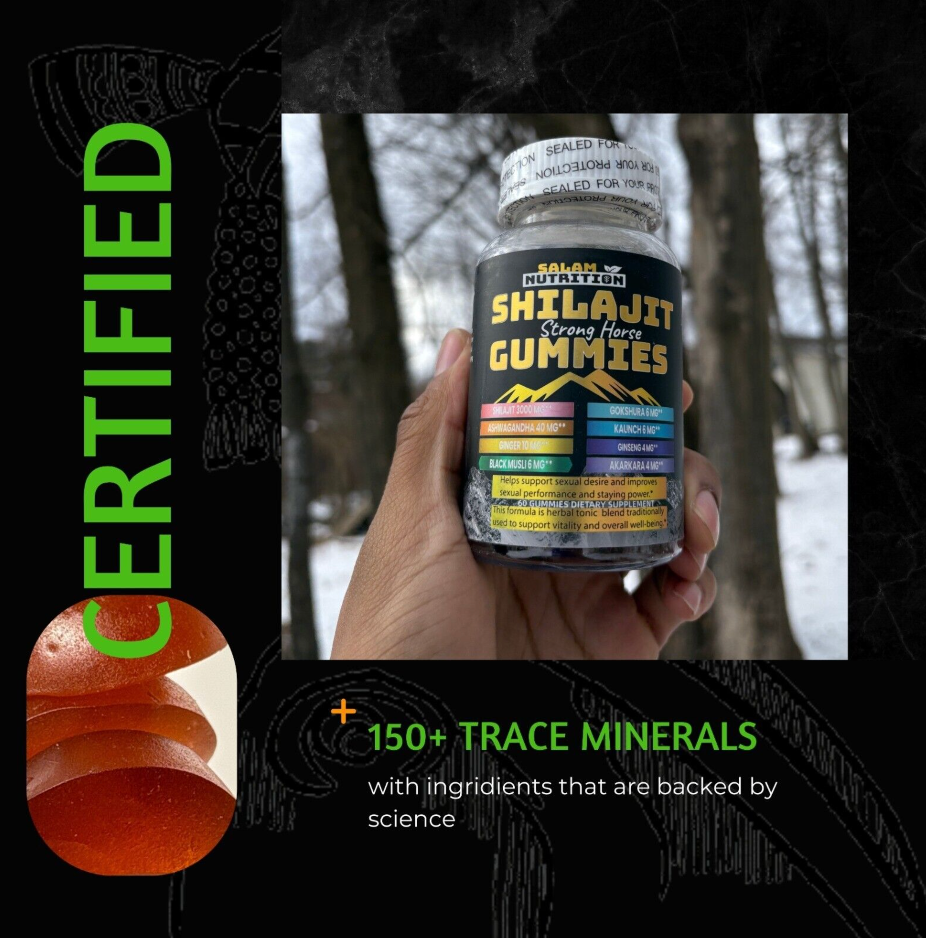 Certified shilajit gummies
