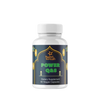 A bottle of QS Quran and Sunnah Herbal Capsules with a label that includes the brand name 'Salam Nutrition' and the product name 'Power Q&S'. The bottle contains 90 veggie capsules and is designed for adult supplement intake.