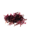 A 8.oz bag of purple sea moss, displayed on a white background.