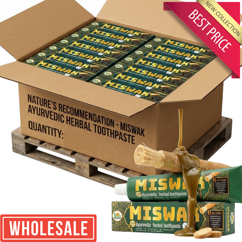 Premium Ayurvedic Miswak Toothpaste – Complete Oral Care (Wholesale Case)