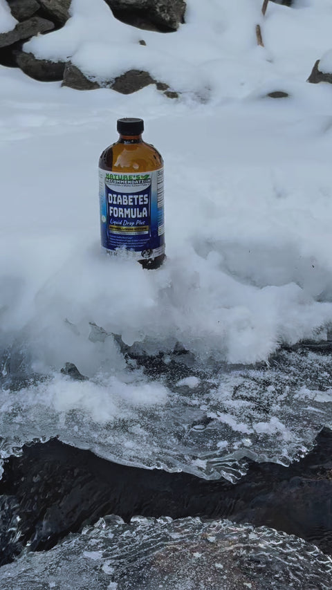 Diabetes Formula Liquid Drop Plus Natural Living Bitters 16 oz w/ Alkaline Spring Water