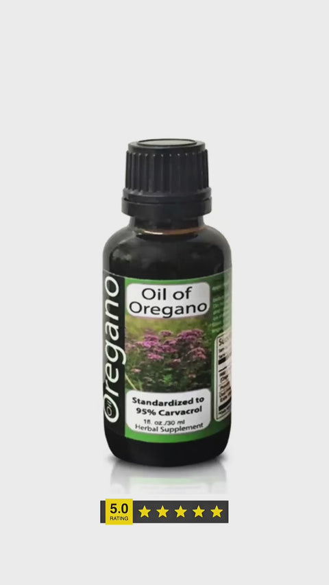 Antimicrobial Oil of Oregano (Carvacrol 75%) - 1 oz