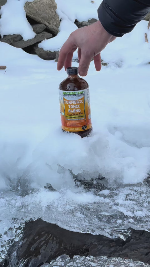 Turmeric Tonic Blend Liquid Drop Plus living Bitters 16 oz w/ Alkalized Spring Water