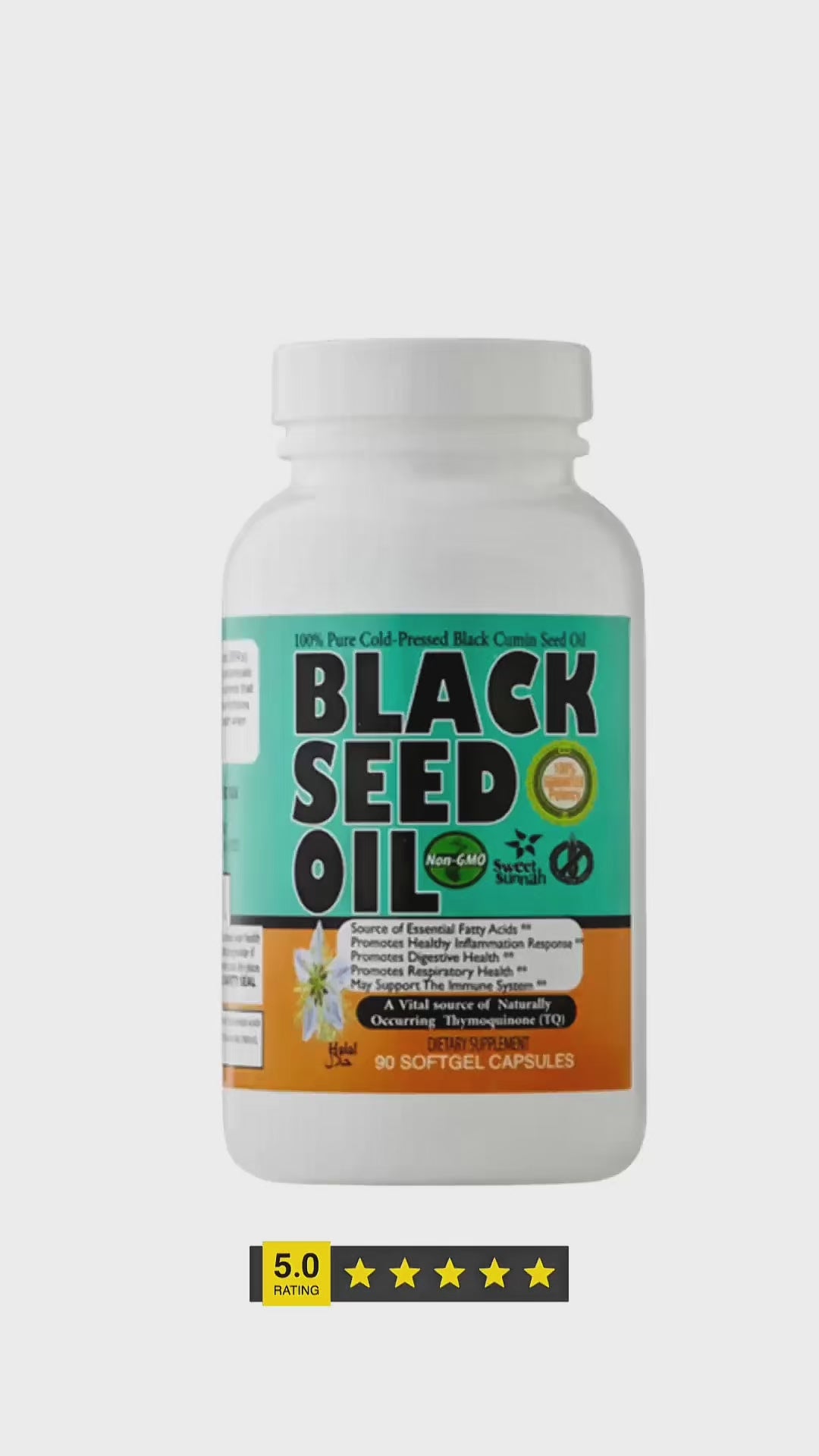 Black Seed Oil Softgel 90 Capsules 500 mg