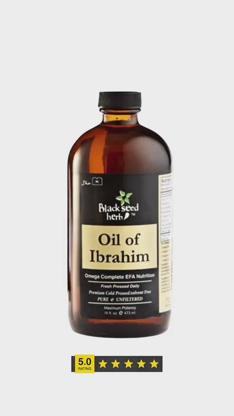 Oils Of Ibrahim Blend for eczema and psoriasis - 16 oz. Glasss